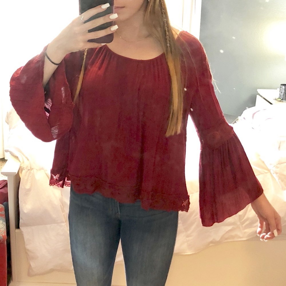 Red blouse